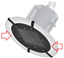 ARMOSPARK0160: Spark Arrestor Filter for Round Extraction Hood on Arm for the MONO PLUS W3