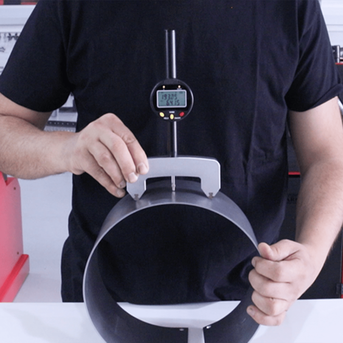 Digital Arc Meter: High Precision Digital Radius Gauge - Roll Benders - Quantum Machinery Group - In Stock and Sold in the USA