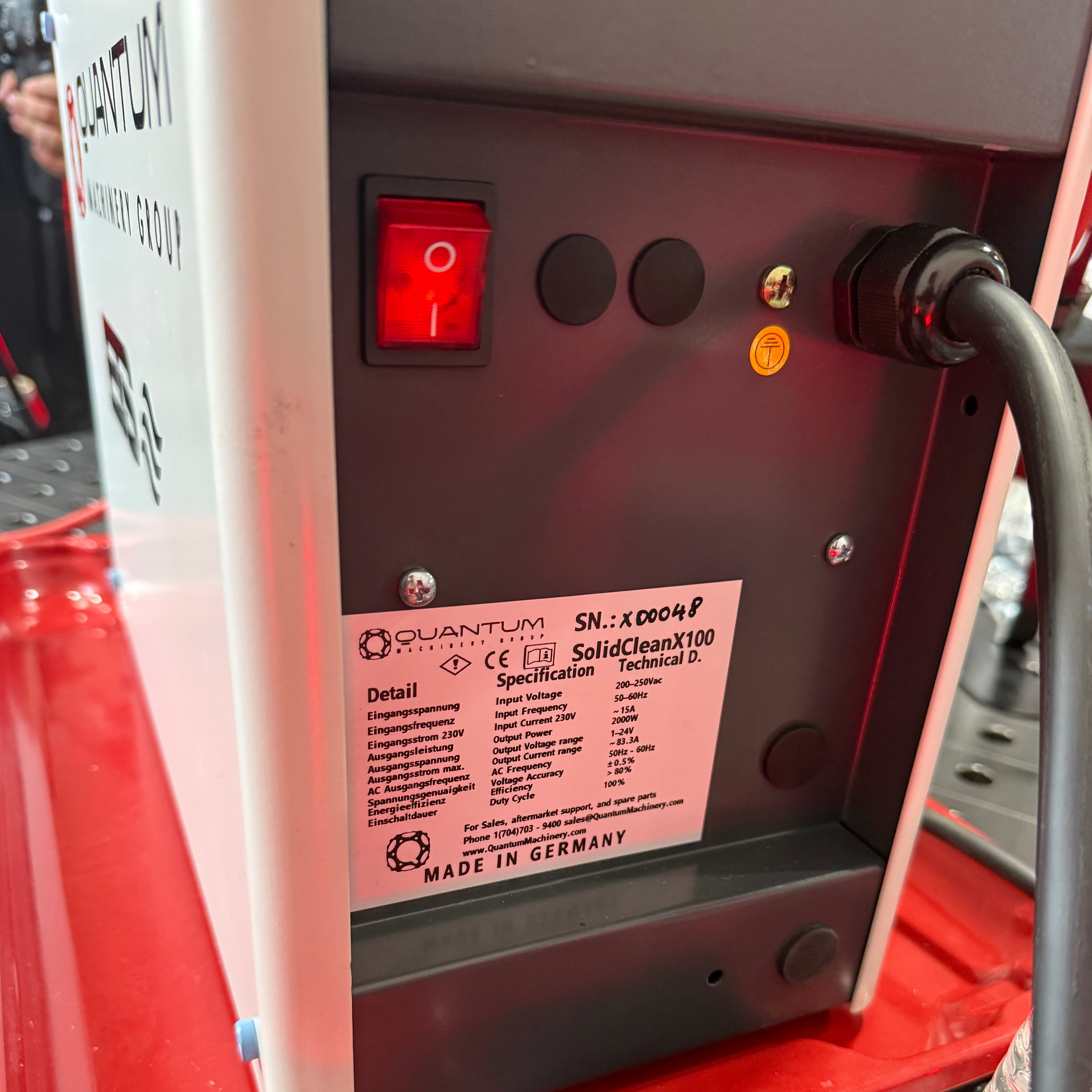 SolidClean X100 Industrial 100 Amp Weld Cleaning Machine