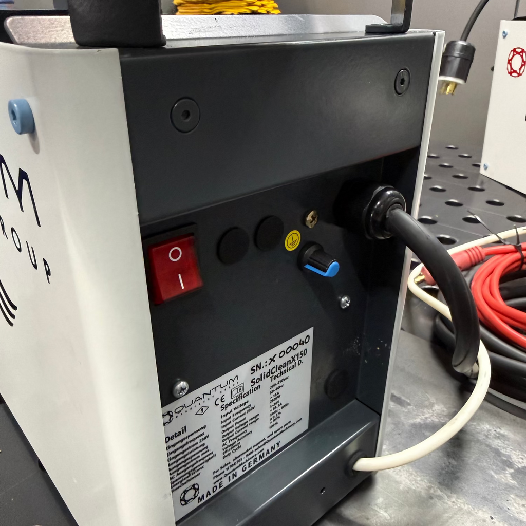 SolidClean X150 Production 100 Amp Weld Cleaning Machine with Integrated Fluid Feed