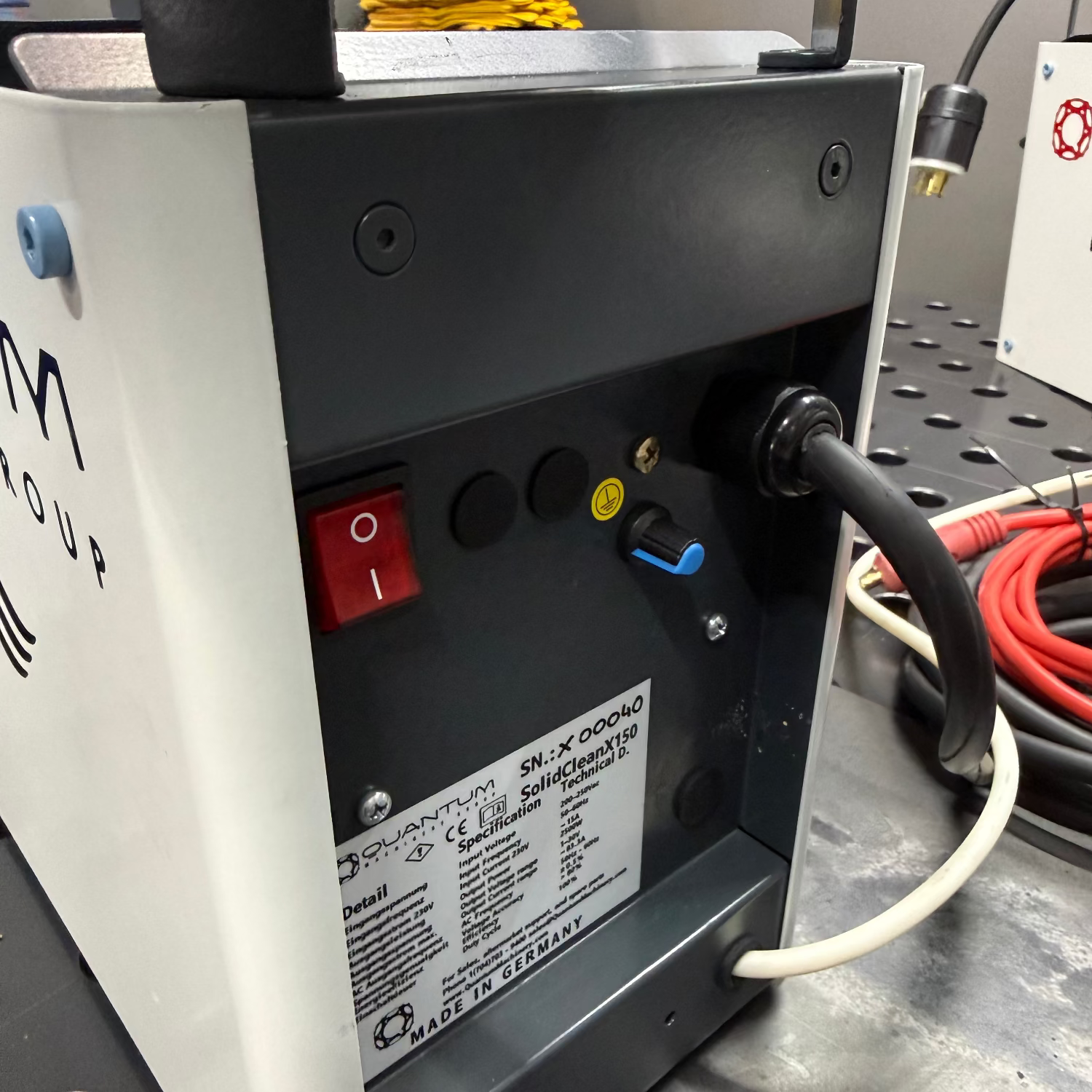 SolidClean X150 Production 100 Amp Weld Cleaning Machine with Integrated Fluid Feed