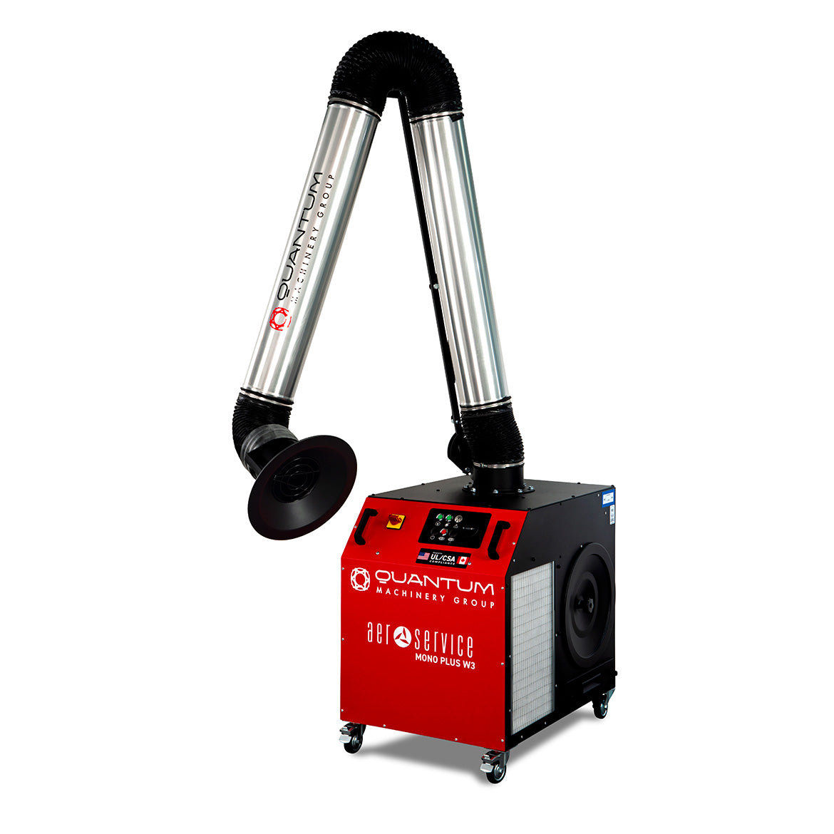 MONO PLUS W3: Mobile Filter Unit for Welding Fumes with 13' Aluminum Extraction Arm