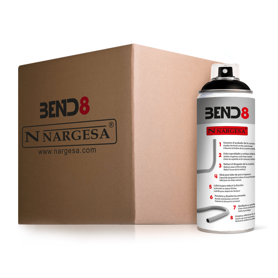 Nargesa Bend8 Aerosol Lubricant for CC Series Rotary Benders (Case of 12, 13.5 oz. Aerosol Cans) Main image