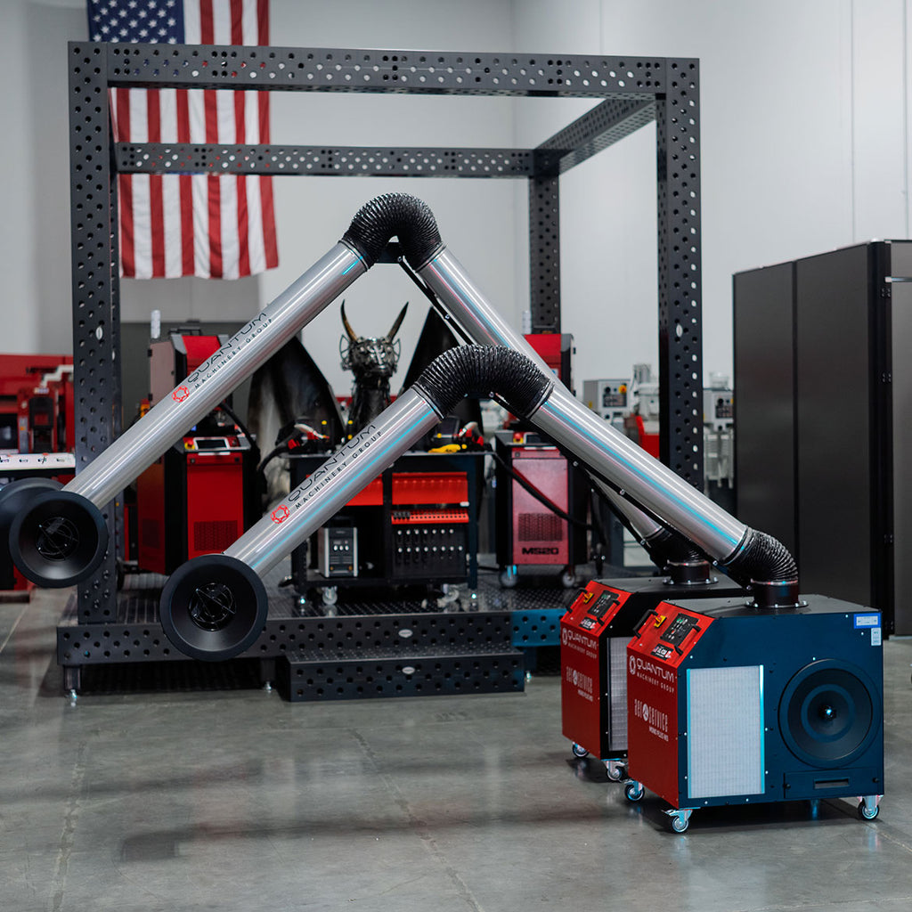 MONO PLUS W3: Mobile Filter Unit for Welding Fumes with 13' Aluminum Extraction Arm