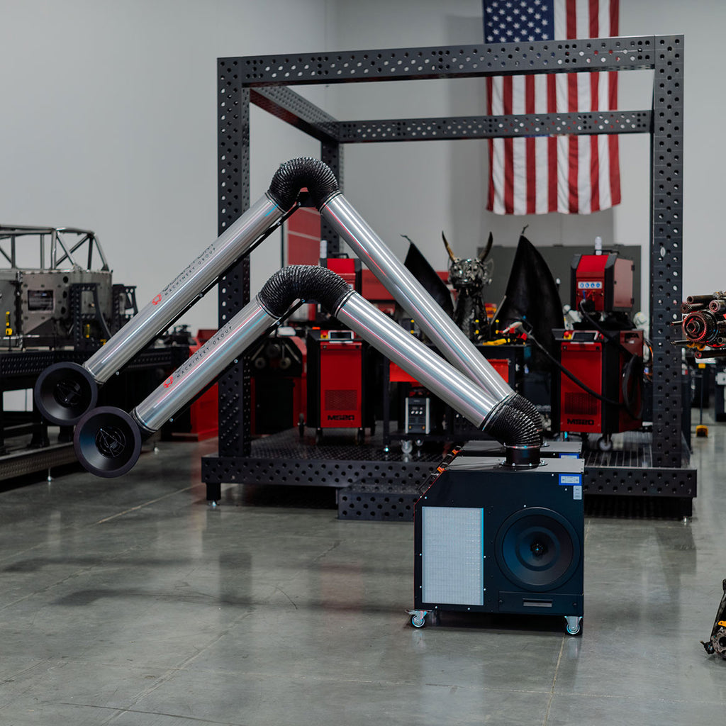 MONO PLUS W3: Mobile Filter Unit for Welding Fumes with 10' Aluminum Extraction Arm
