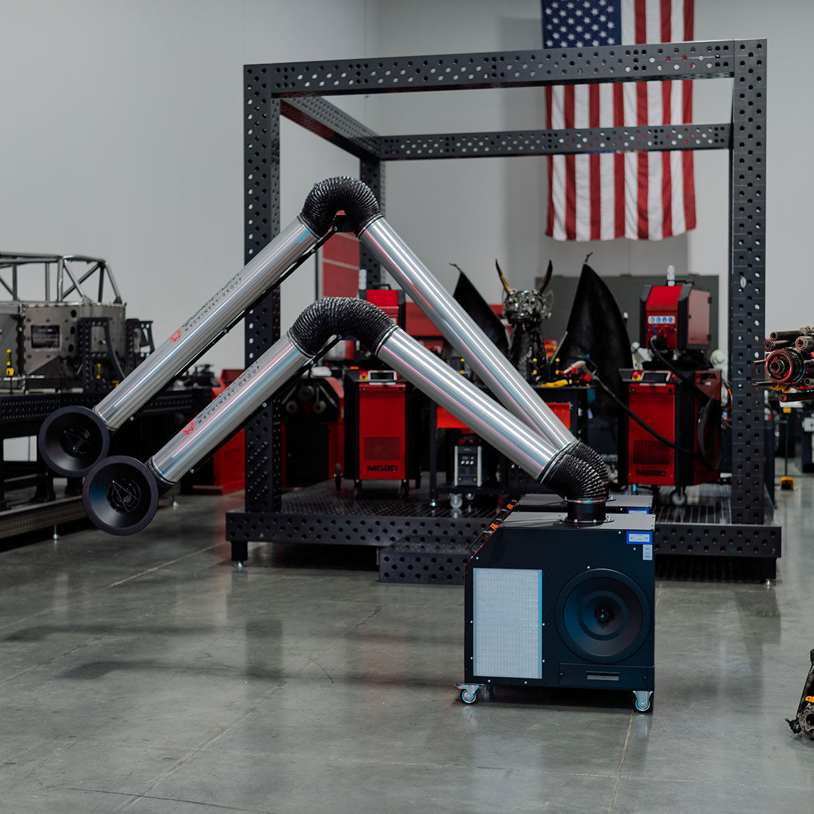 MONO PLUS W3: Mobile Filter Unit for Welding Fumes with 10' Aluminum Extraction Arm