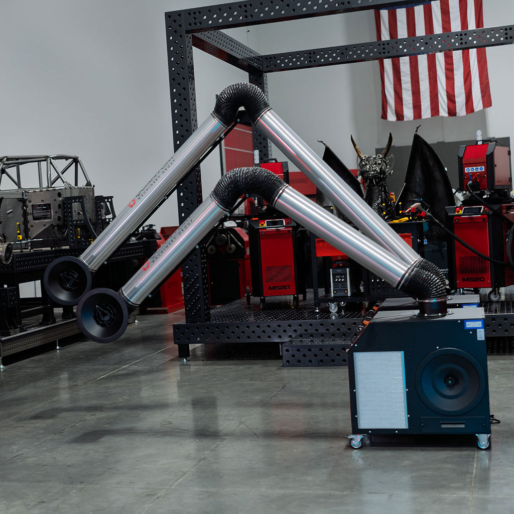 MONO PLUS W3: Mobile Filter Unit for Welding Fumes with 13' Aluminum Extraction Arm