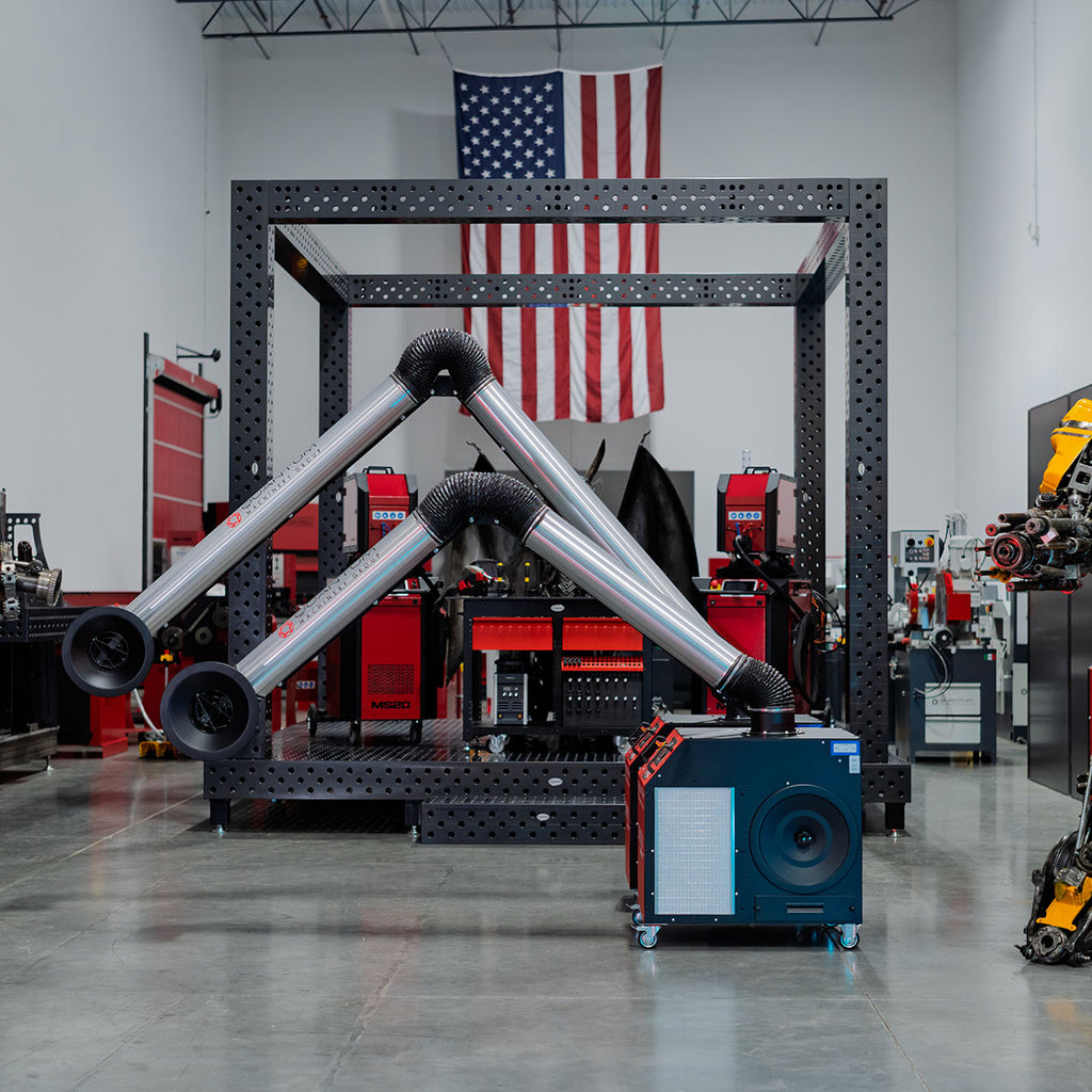 MONO PLUS W3: Mobile Filter Unit for Welding Fumes with 13' Aluminum Extraction Arm