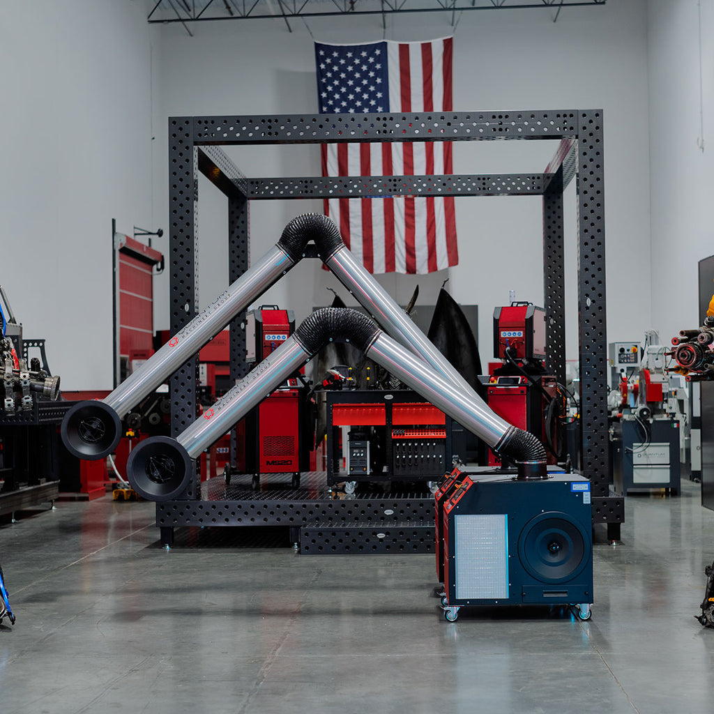 MONO PLUS W3: Mobile Filter Unit for Welding Fumes with 10' Aluminum Extraction Arm