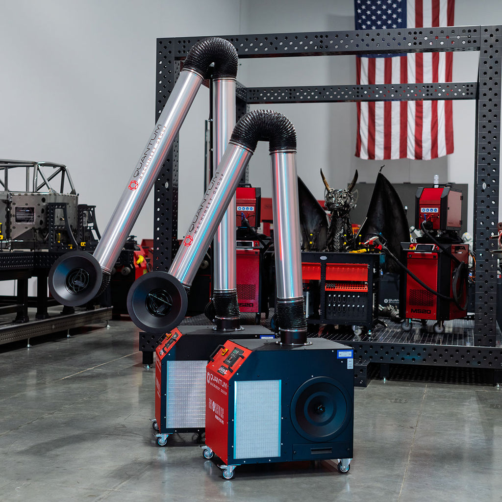 MONO PLUS W3: Mobile Filter Unit for Welding Fumes with 10' Aluminum Extraction Arm