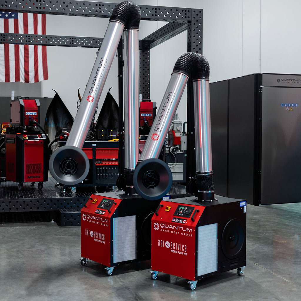 MONO PLUS W3: Mobile Filter Unit for Welding Fumes with 10' Aluminum Extraction Arm