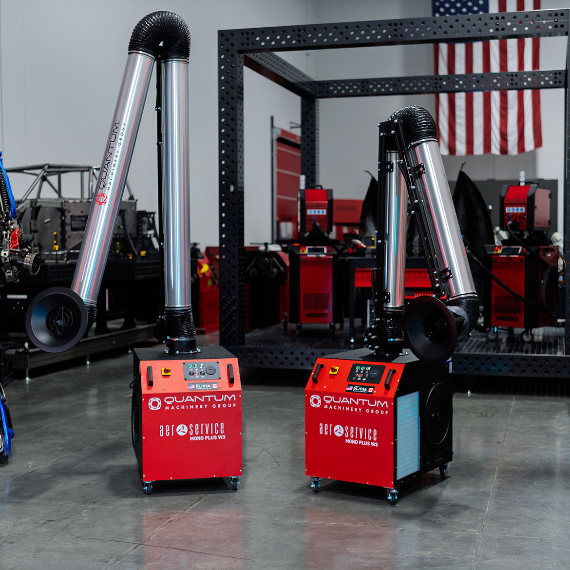 MONO PLUS W3: Mobile Filter Unit for Welding Fumes with 13' Aluminum Extraction Arm