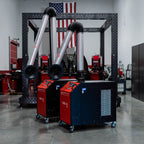 UNI 3.2.1 W3: Self-Cleaning Mobile Filter Unit for Welding Fumes with 10' Aluminum Extraction Arm