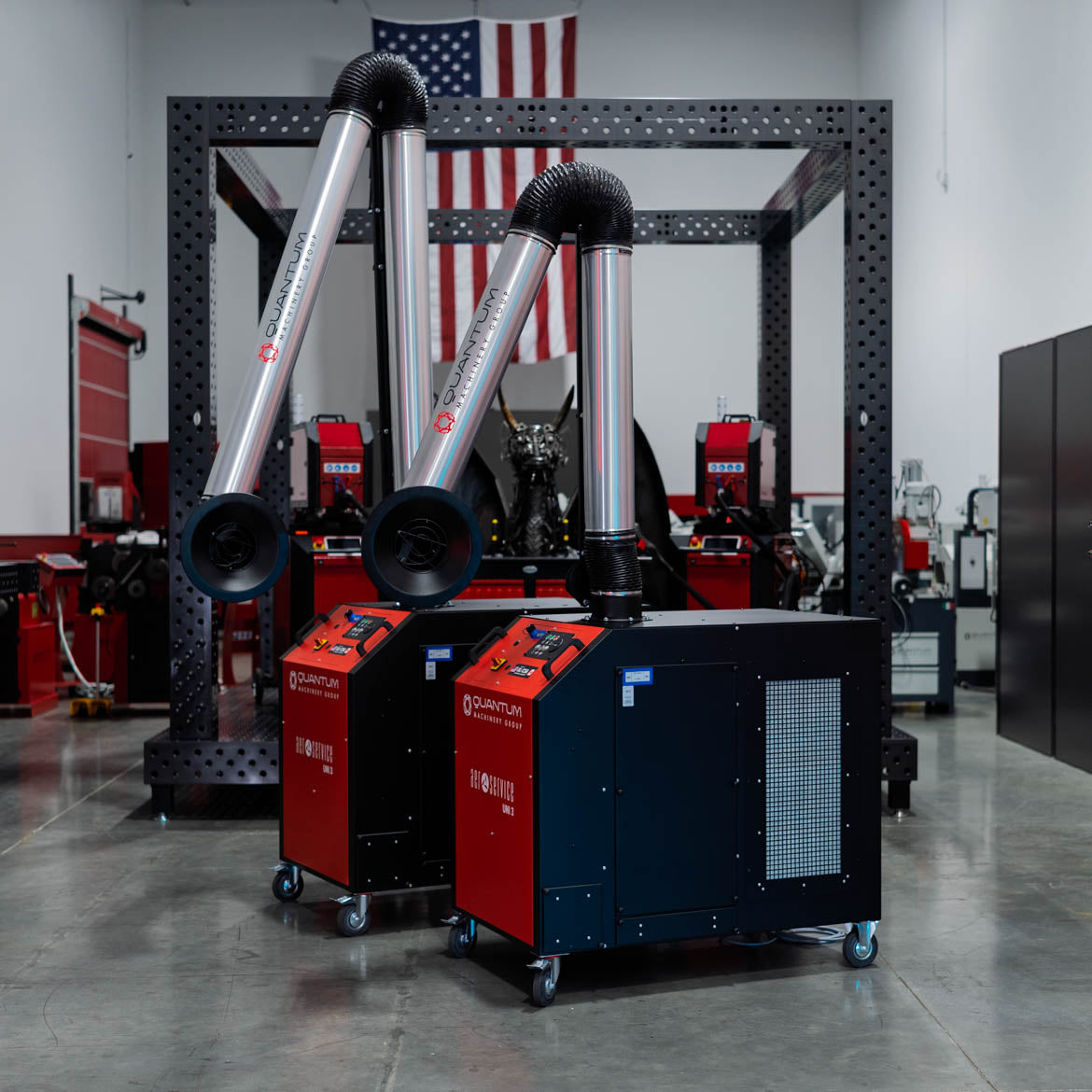 UNI 3.2.1 W3: Self-Cleaning Mobile Filter Unit for Welding Fumes with 10' Aluminum Extraction Arm