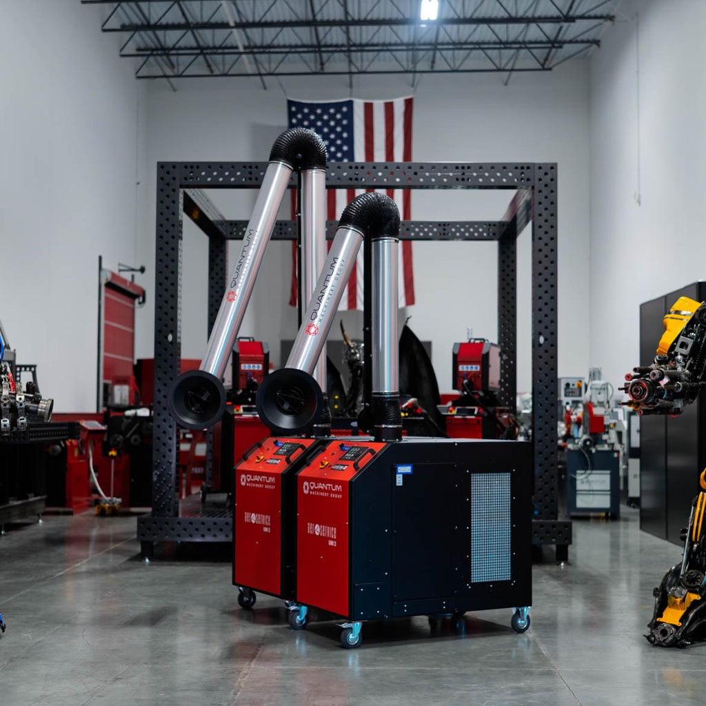 UNI 3.2.1 W3: Self-Cleaning Mobile Filter Unit for Welding Fumes with 10' Aluminum Extraction Arm