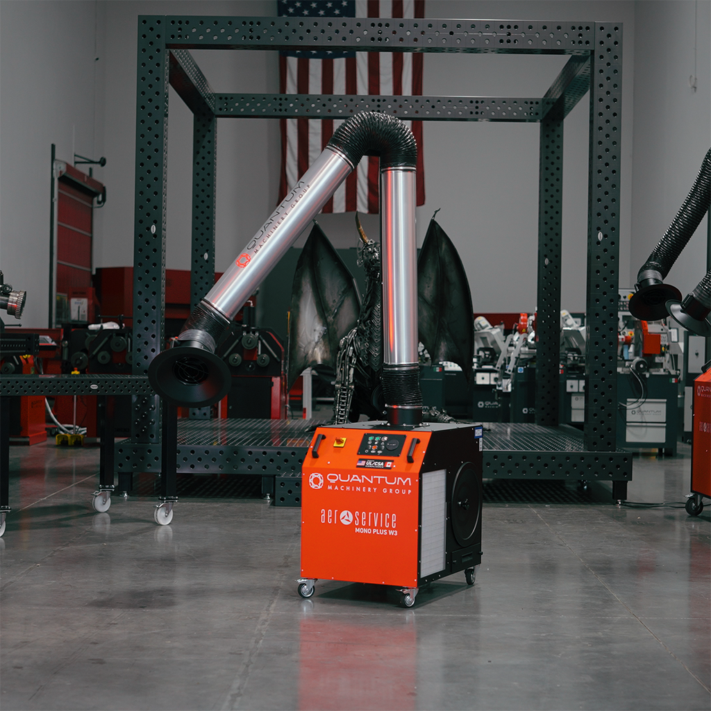 MONO PLUS W3: Mobile Filter Unit for Welding Fumes with 10' Aluminum Extraction Arm