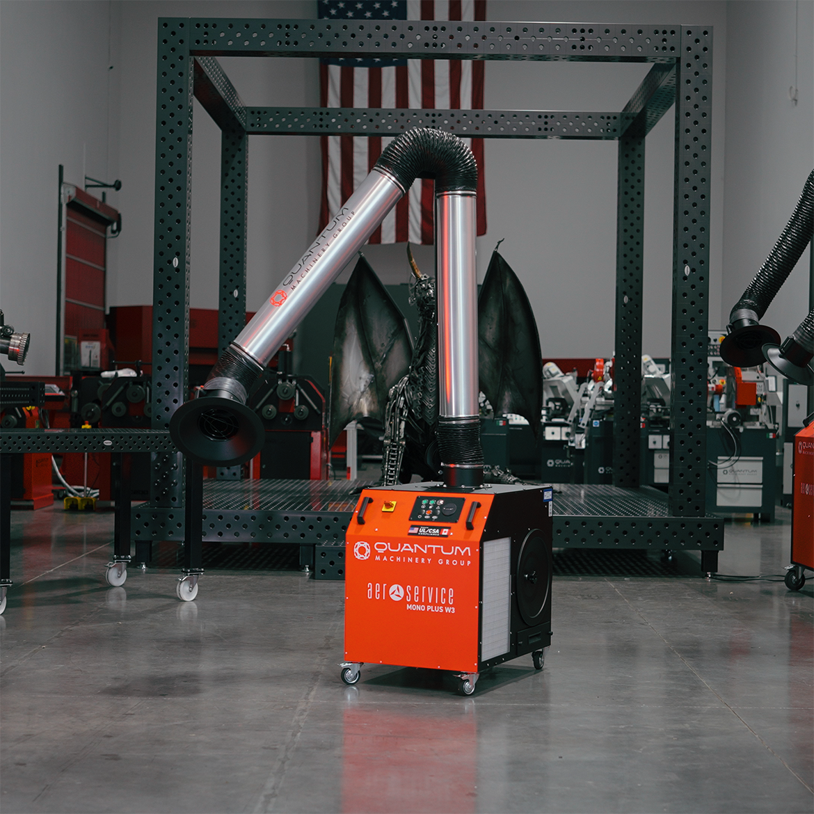 MONO PLUS W3: Mobile Filter Unit for Welding Fumes with 10' Aluminum Extraction Arm