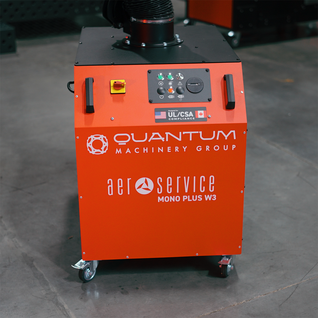 MONO PLUS W3: Mobile Filter Unit for Welding Fumes with 10' Aluminum Extraction Arm