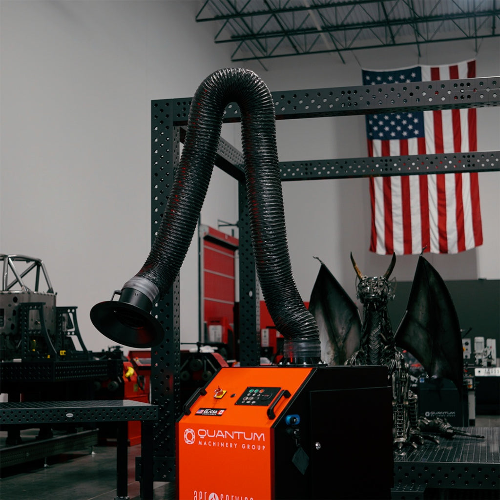 UNI 2H: Professional Mobile Welding Fume Extraction System with 10' Flex Arm