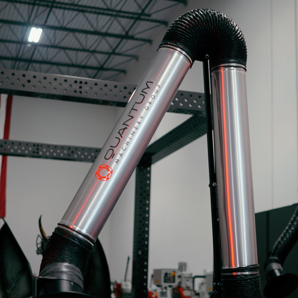 UNI 2H: Professional Mobile Welding Fume Extraction System with 10' Aluminum Extraction Arm