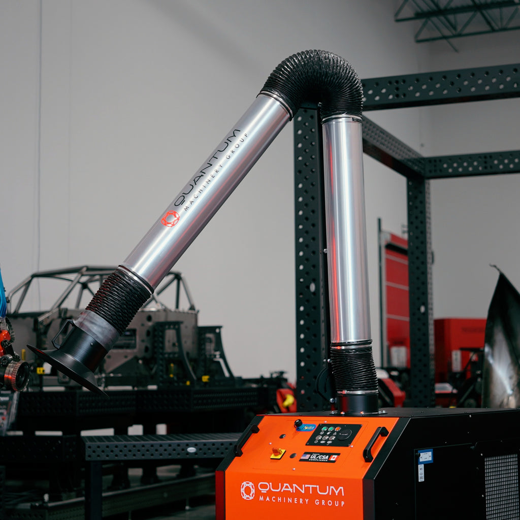 UNI 3.2.1 W3: Self-Cleaning Mobile Filter Unit for Welding Fumes with 10' Aluminum Extraction Arm