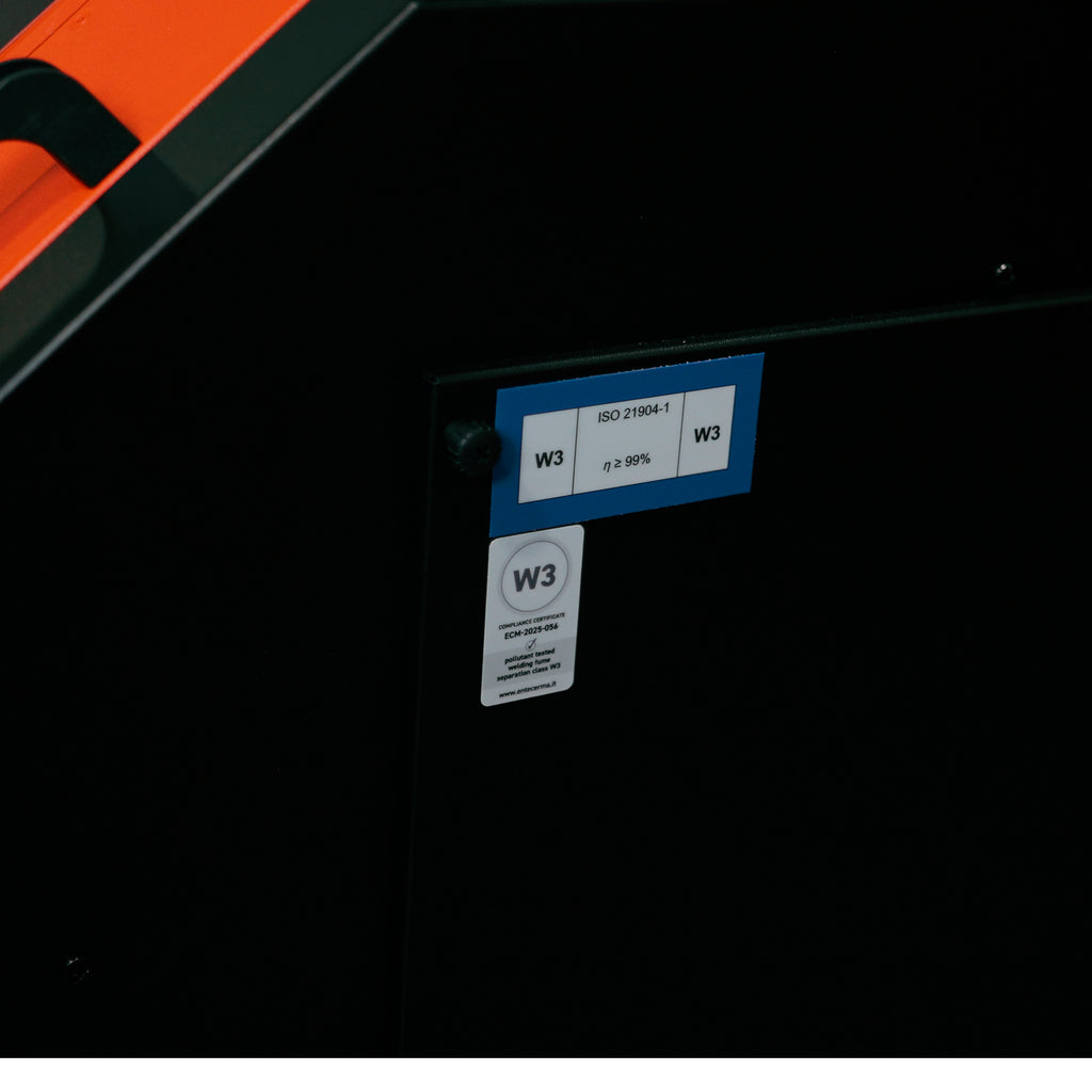 UNI 3.2.1 W3: Self-Cleaning Mobile Filter Unit for Welding Fumes with 10' Aluminum Extraction Arm