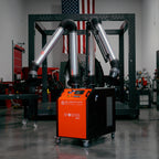 UNI 3.2.2 W3: Dual-Arm Self-Cleaning Mobile Filter Unit for Welding Fumes with 10' Flex Arms