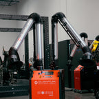 UNI 3.2.2 W3: Dual-Arm Self-Cleaning Mobile Filter Unit for Welding Fumes with 10' Flex Arms