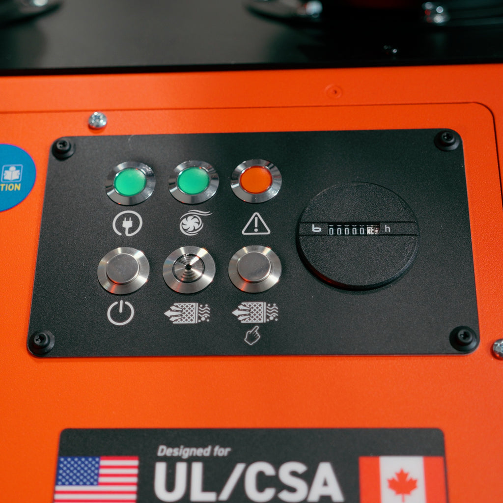 UNI 3.2.2 W3: Dual-Arm Self-Cleaning Mobile Filter Unit for Welding Fumes with 10' Flex Arms