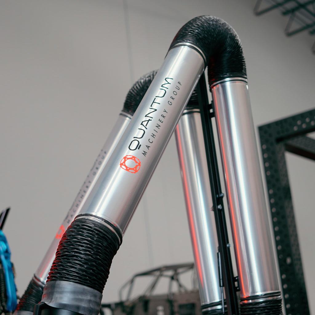UNI 3.2.2 W3: Dual-Arm Self-Cleaning Mobile Filter Unit for Welding Fumes with 10' Flex Arms