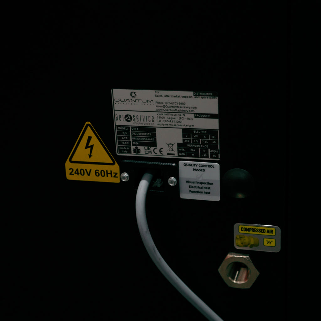 UNI 3.2.2 W3: Dual-Arm Self-Cleaning Mobile Filter Unit for Welding Fumes with 10' Flex Arms