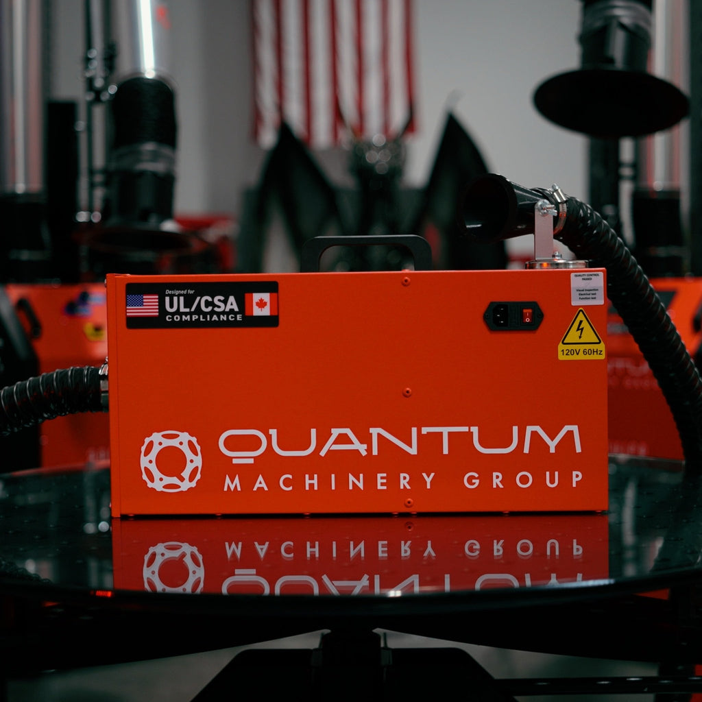 AER 110: Portable Filter Unit for Welding Fumes with Flex Arm - Welding Fume Extraction Systems - Quantum Machinery Group - In Stock and Sold in the USA