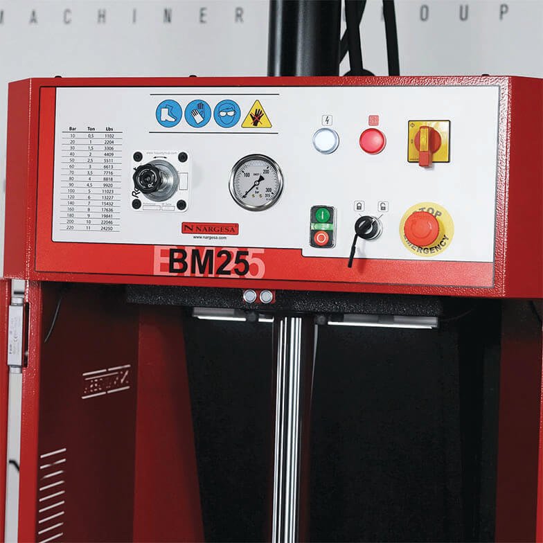 BM25: 10 Ton Hydraulic Vertical Broaching Machine - Broaching Machines - Quantum Machinery Group - In Stock and Sold in the USA