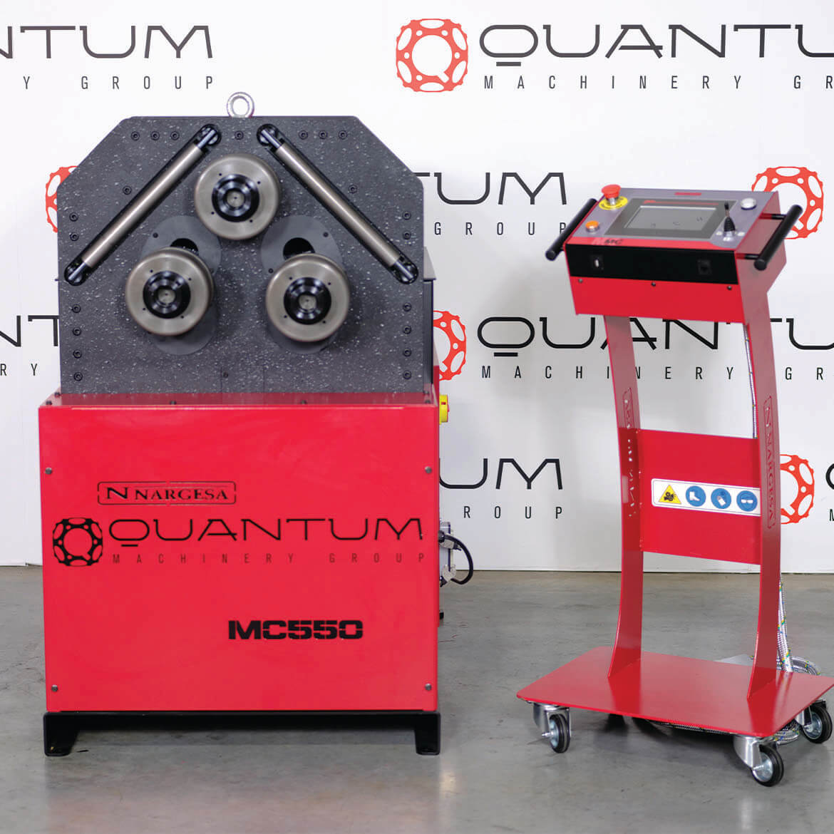 MC550: Roll Bender (Bend up to 3" O.D. Round Tube) - Roll Benders - Quantum Machinery Group - In Stock and Sold in the USA