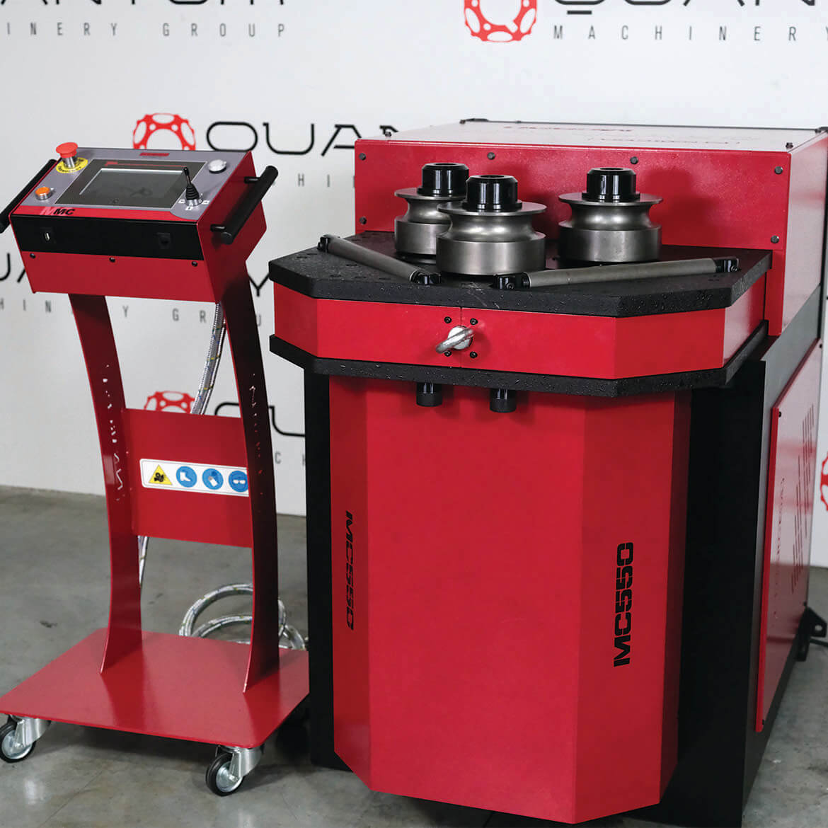 MC550: Roll Bender (Bend up to 3" O.D. Round Tube) - Roll Benders - Quantum Machinery Group - In Stock and Sold in the USA