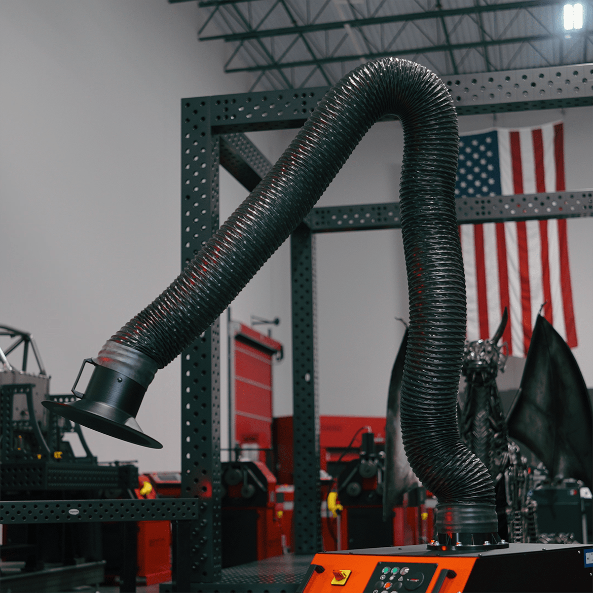 MONO PLUS W3: Mobile Filter Unit for Welding Fumes with 10' Flex Arm - Welding Fume Extraction Systems - Quantum Machinery Group - In Stock and Sold in the USA