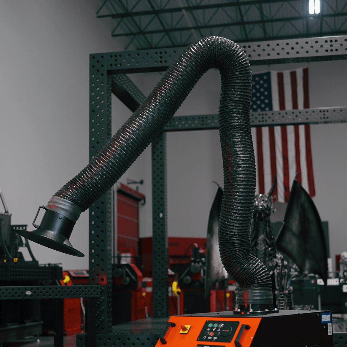 MONO PLUS W3: Mobile Filter Unit for Welding Fumes with 10' Flex Arm - Welding Fume Extraction Systems - Quantum Machinery Group - In Stock and Sold in the USA