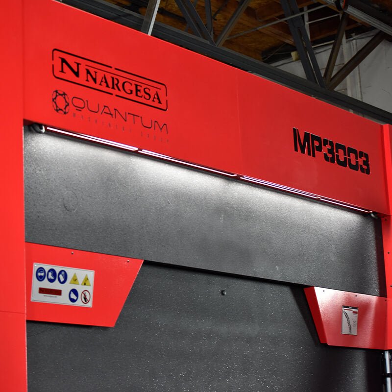 MP3003CNC: 10 Foot x 140 Ton Hydraulic Press Brake - Press Brakes - Quantum Machinery Group - In Stock and Sold in the USA