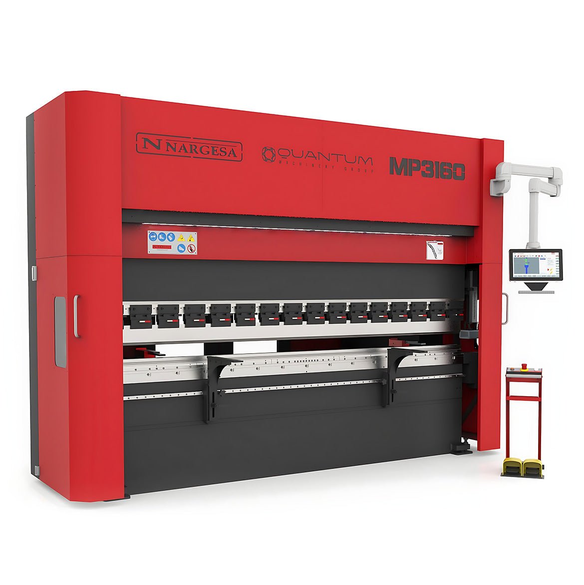 MP3160CNC: 10 Foot x 180 Ton Hydraulic Press Brake - Press Brakes - Quantum Machinery Group - In Stock and Sold in the USA