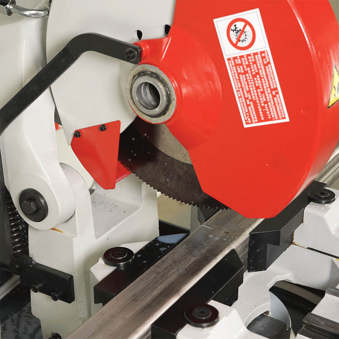 NEW 350 EDV: 14" Manual, Pivot - Style Cold Saw (4 - 1/4" Round Tube Capacity) - Cold Saws - Quantum Machinery Group - In Stock and Sold in the USA