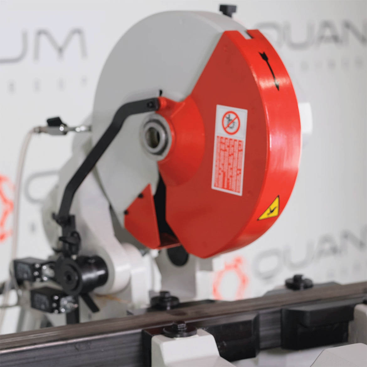 NEW 350 S: 14" Semi - Auto, Pivot - Style Cold Saw (4 - 1/4" Round Tube Capacity) - Cold Saws - Quantum Machinery Group - In Stock and Sold in the USA