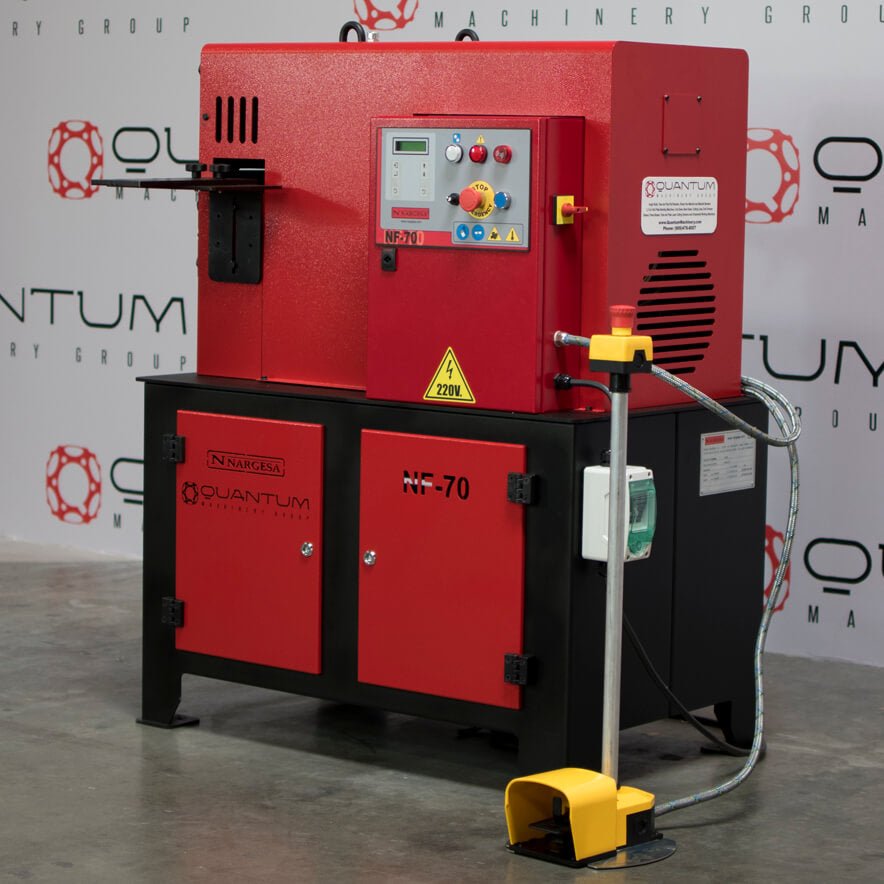 NF70: Industrial End - Wrought Iron Machine - End - Wrought Iron Machines - Quantum Machinery Group - In Stock and Sold in the USA