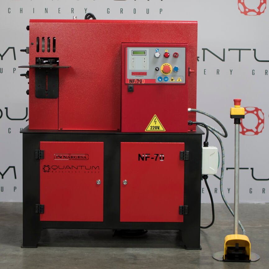 NF70: Industrial End - Wrought Iron Machine - End - Wrought Iron Machines - Quantum Machinery Group - In Stock and Sold in the USA