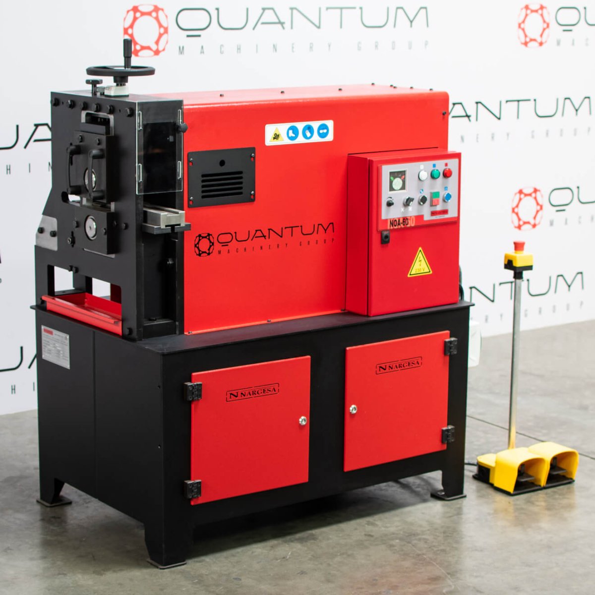 NOA60: Cold Embossing Ornamental Iron Machine - Cold Iron Embossing Machine - Quantum Machinery Group - In Stock and Sold in the USA