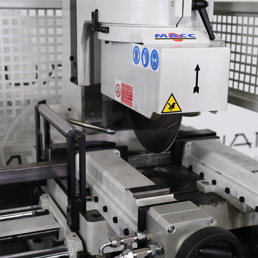 NTA 370: 14.50" Fully - Automatic, Double - Column Cold Saw (5" Round Tube Capacity) - Cold Saws - Quantum Machinery Group - In Stock and Sold in the USA