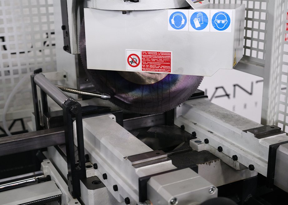 NTA 370: 14.50" Fully - Automatic, Double - Column Cold Saw (5" Round Tube Capacity) - Cold Saws - Quantum Machinery Group - In Stock and Sold in the USA