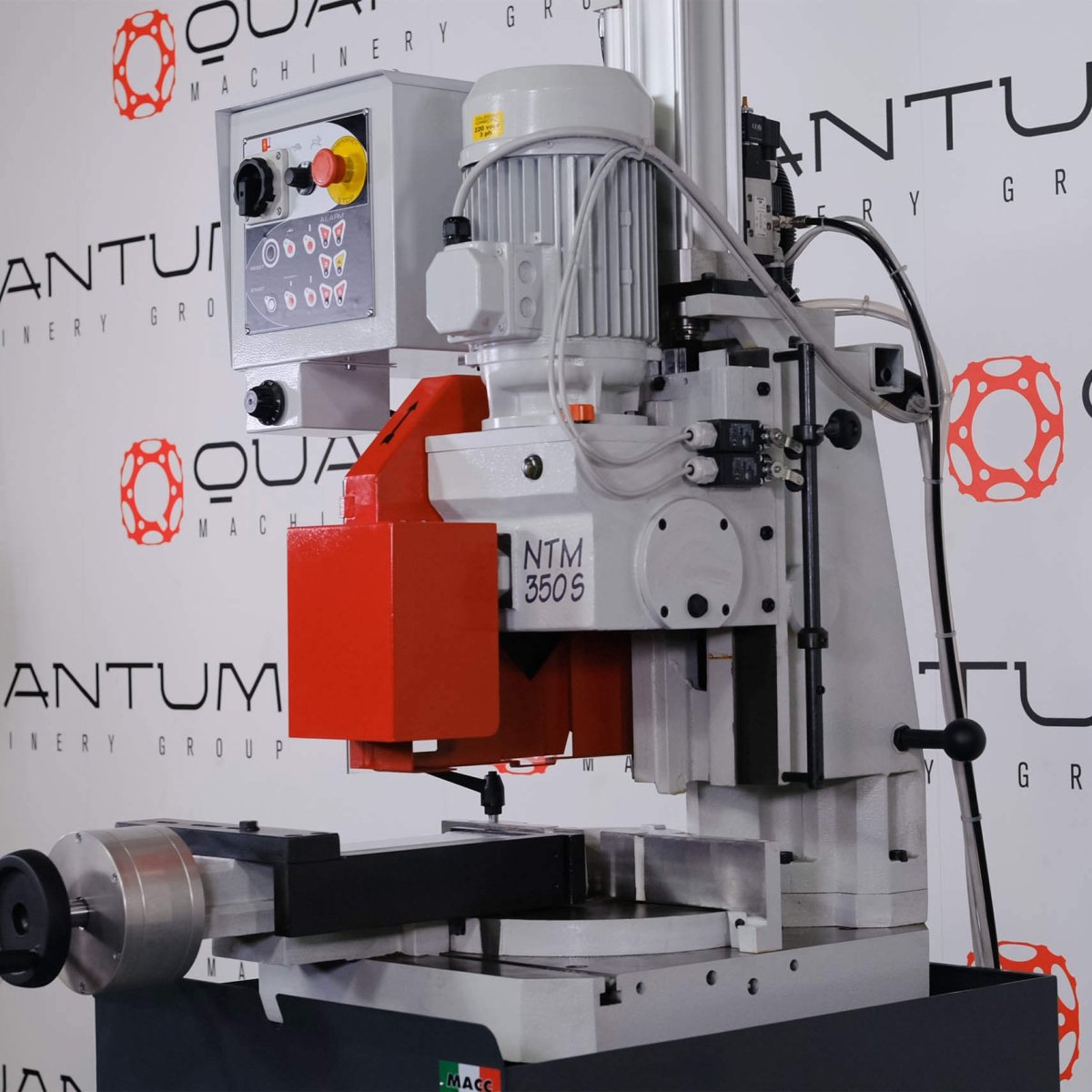 NTM 350 - S: 14" Semi - Auto, Double - Column Cold Saw (4 - 5/8" Round Tube Capacity) - Cold Saws - Quantum Machinery Group - In Stock and Sold in the USA