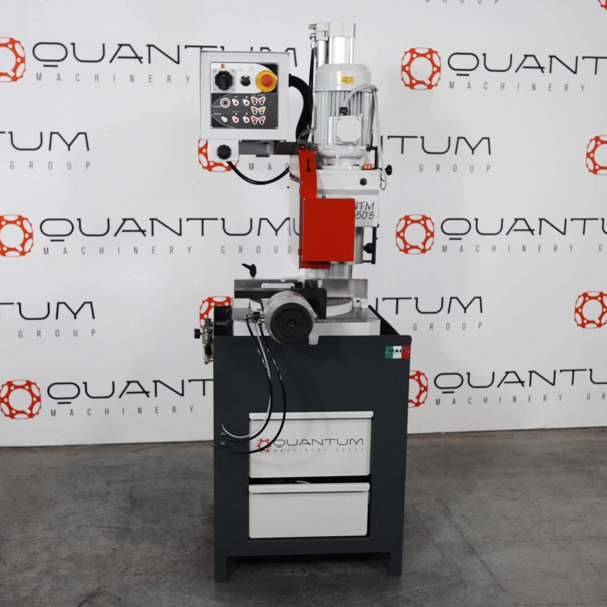 NTM 350 - S: 14" Semi - Auto, Double - Column Cold Saw (4 - 5/8" Round Tube Capacity) - Cold Saws - Quantum Machinery Group - In Stock and Sold in the USA