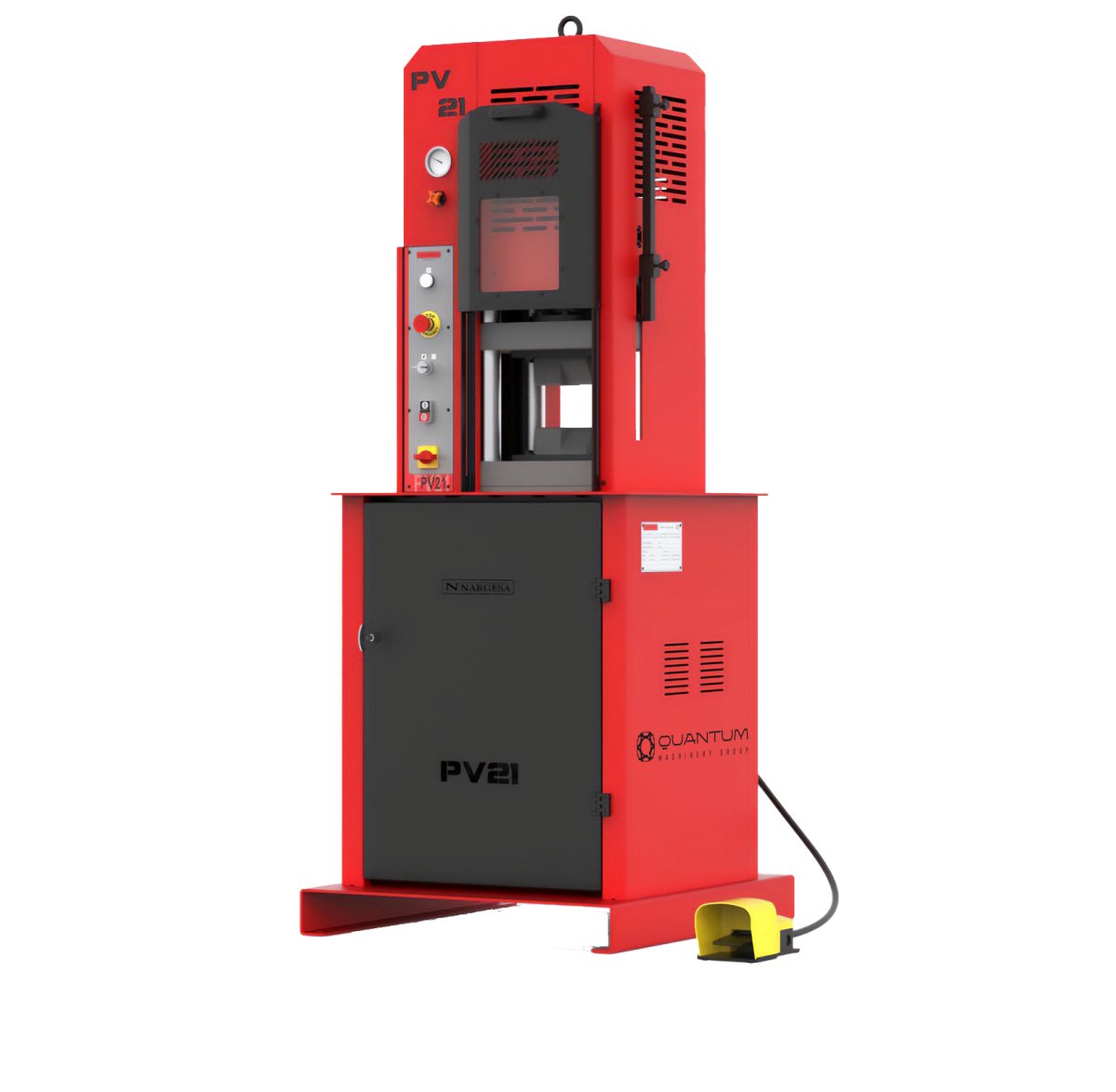 PV21: Hydraulic Hot Forging Press (23 Tons of Operating Power) - Forging Presses - Quantum Machinery Group - In Stock and Sold in the USA