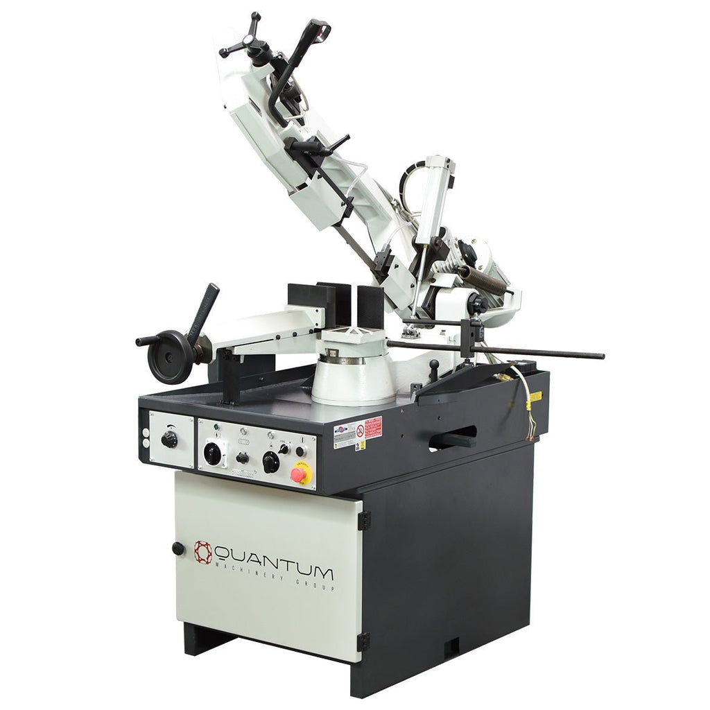 S 320 CSO: Manual Band Saw with Automatic Head Descent and Variable Speed Inverter (9" Round Tube Capacity) - Band Saws - Quantum Machinery Group - In Stock and Sold in the USA